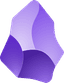 Obsidian local-first note-taking app icon