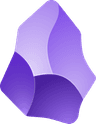 Obsidian local-first note-taking app icon