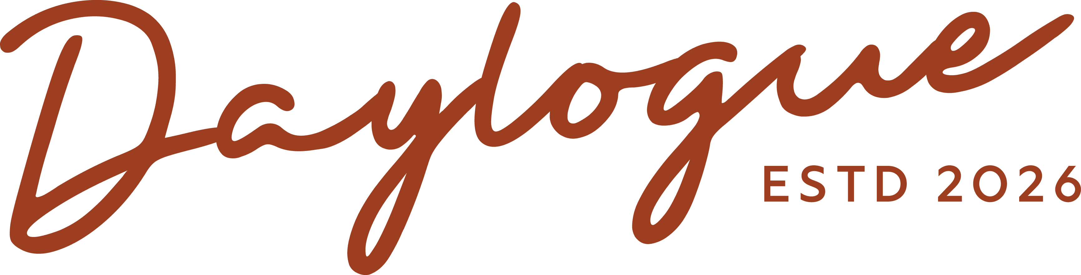 Daylogue signature wordmark