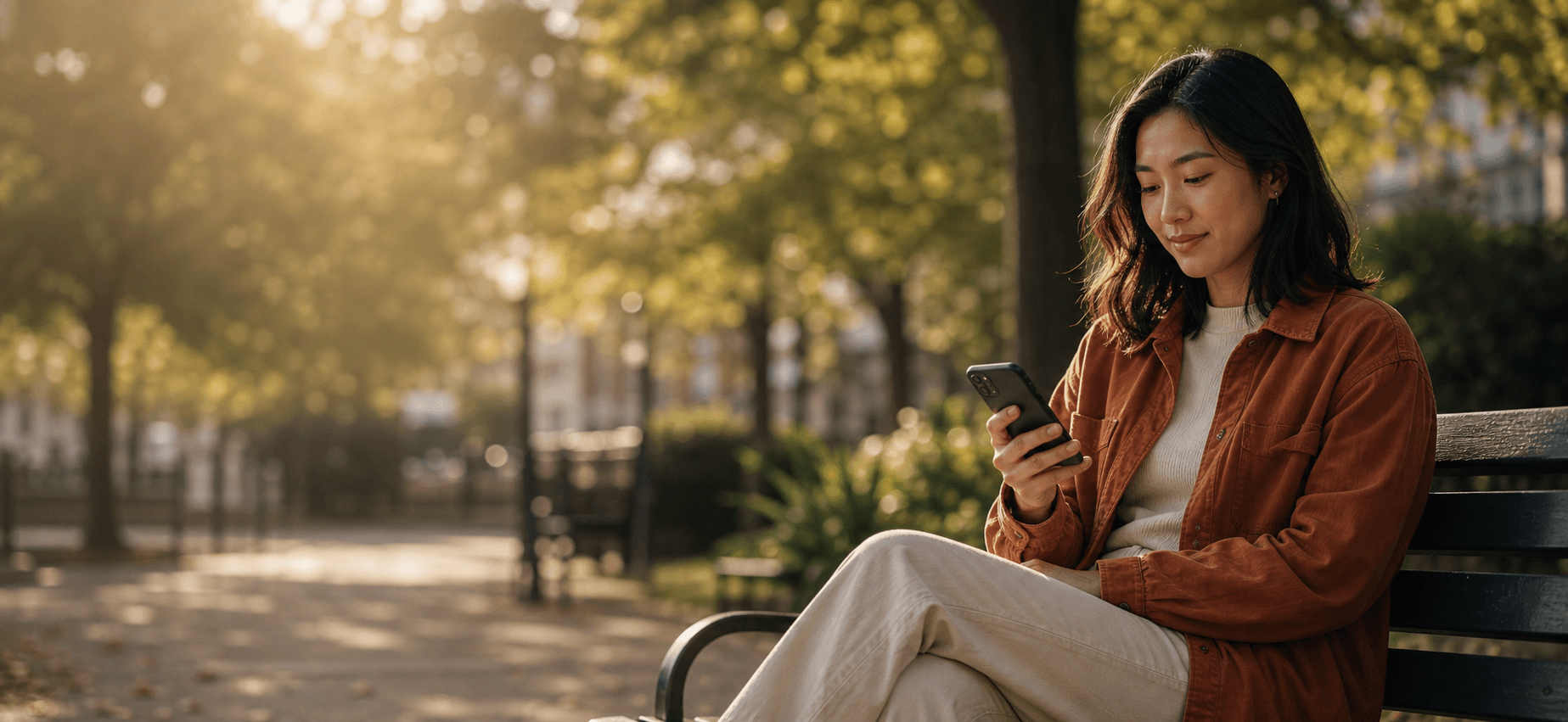 Diverse people using their phones, representing Daylogue users who receive SMS check-in prompts for daily reflection